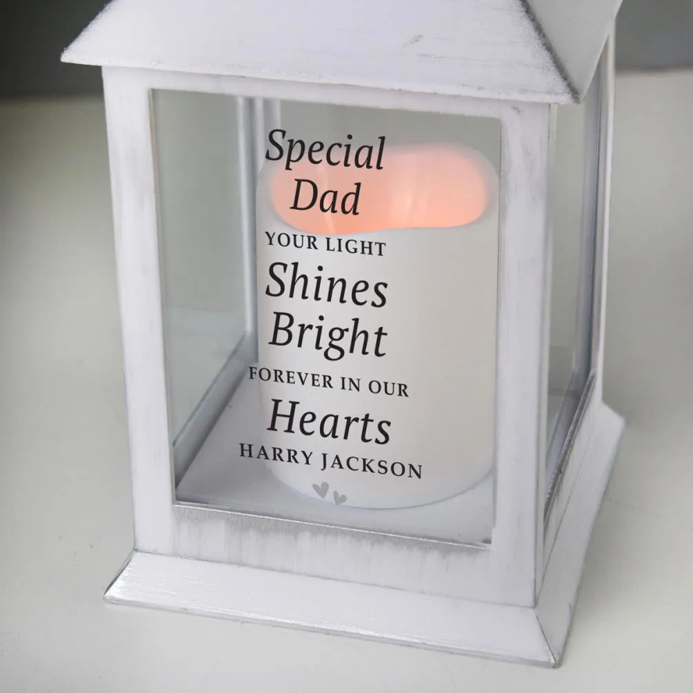 Personalised Your Light Shines Bright White Lantern Extra Image 2