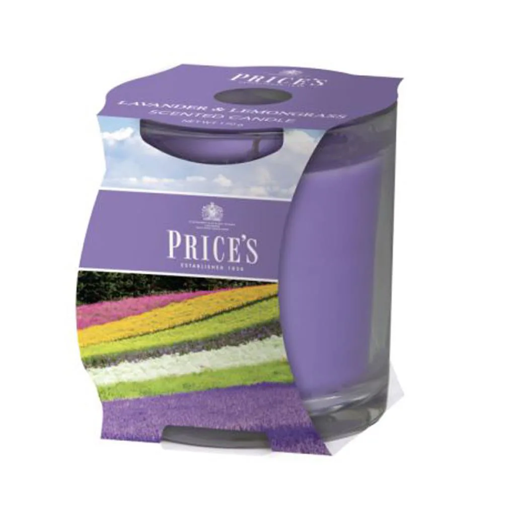 Price's Lavender & Lemongrass Cluster Jar Candle Extra Image 1