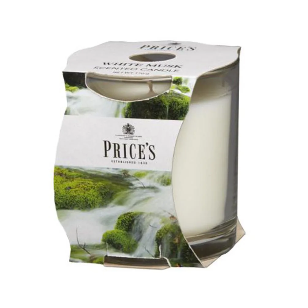 Price's White Musk Cluster Jar Candle Extra Image 1