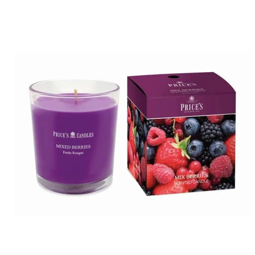 Price's Mixed Berries Boxed Small Jar Candle Extra Image 1