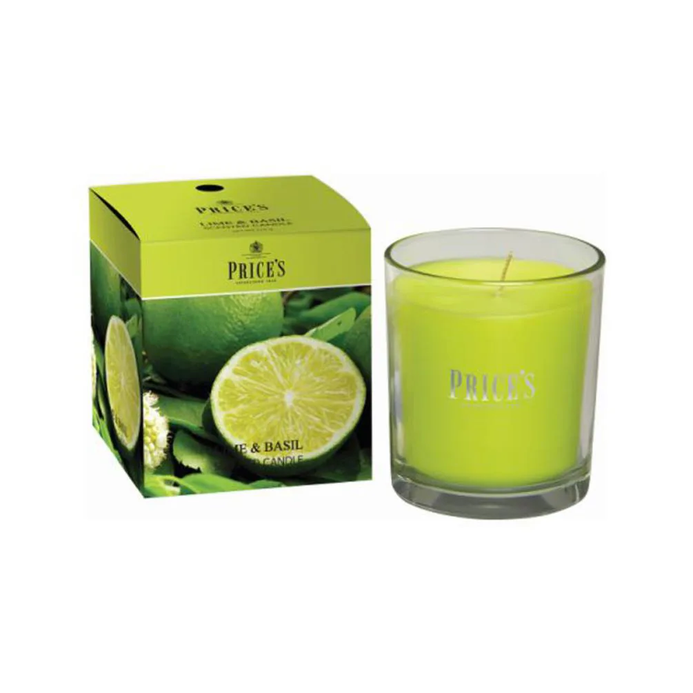 Price's Lime & Basil Boxed Small Jar Candle Extra Image 1