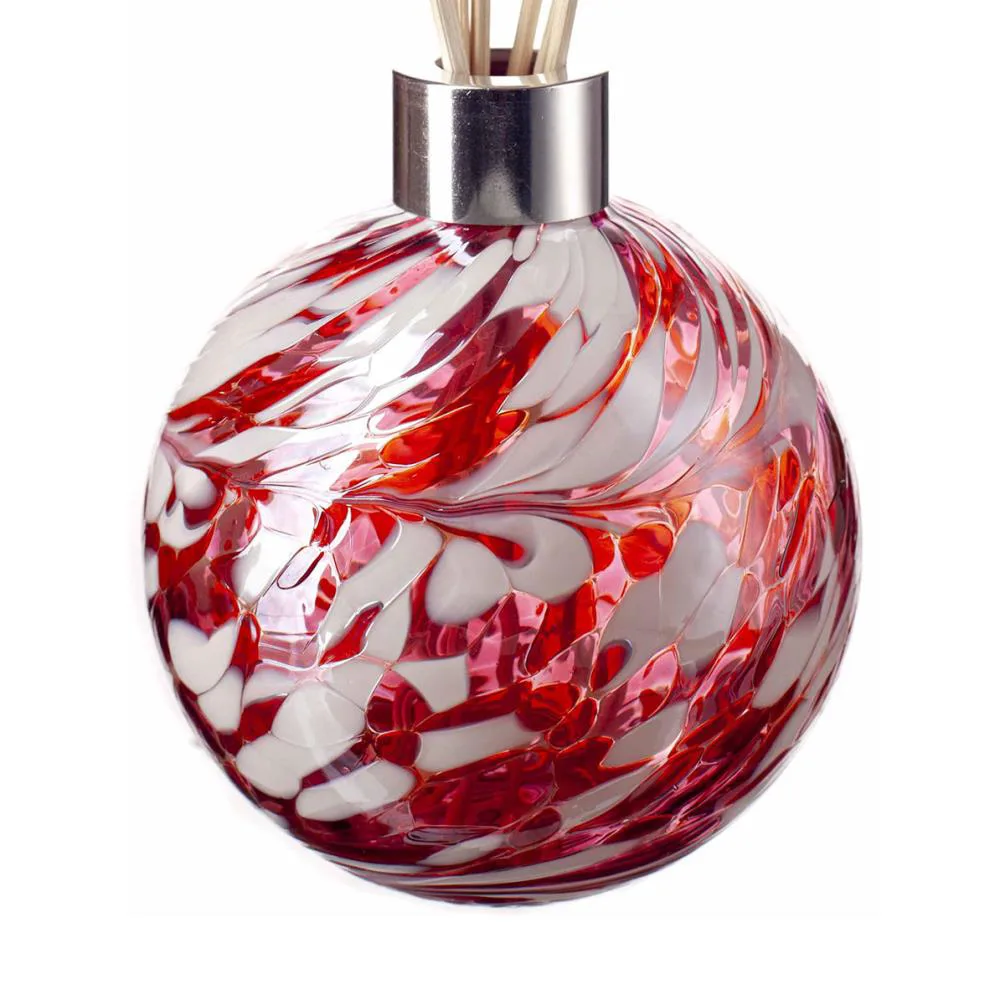 Amelia Art Glass Red, Pink & Violet Sphere Reed Diffuser Extra Image 1