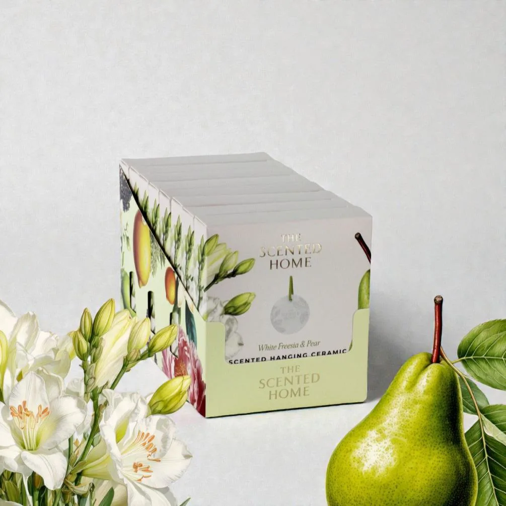 Ashleigh & Burwood White Freesia & Pear Hanging Ceramic Extra Image 1
