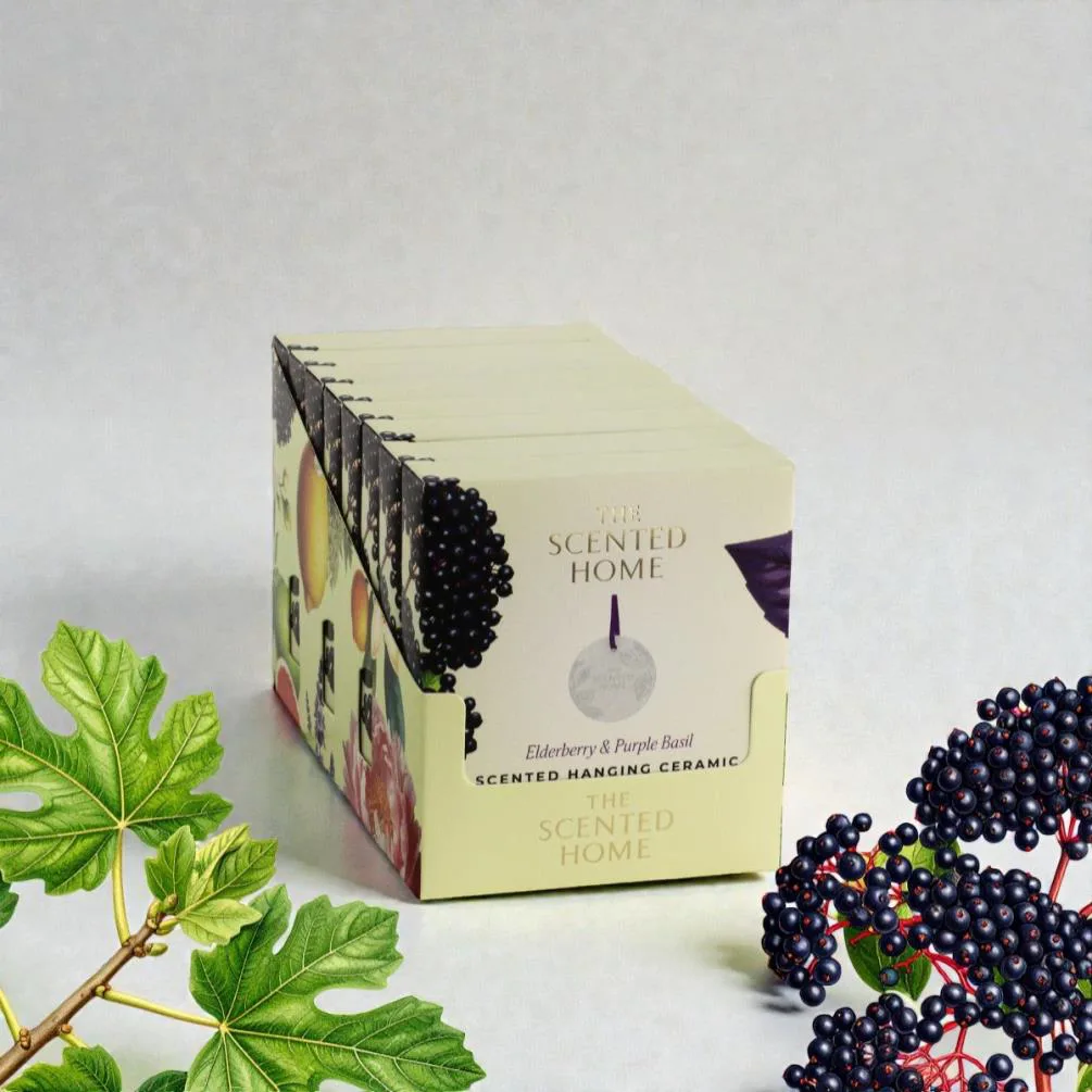 Ashleigh & Burwood Elderberry & Purple Basil Hanging Ceramic Extra Image 1