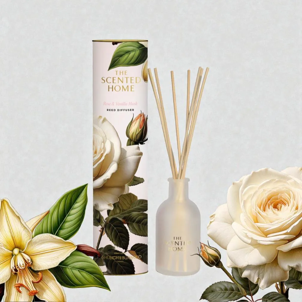 Ashleigh & Burwood Rose & Vanilla Musk Reed Diffuser Extra Image 1