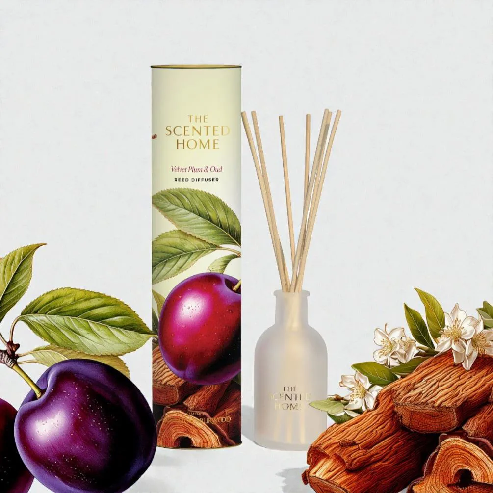 Ashleigh & Burwood Velvet Plum & Oud Reed Diffuser Extra Image 1