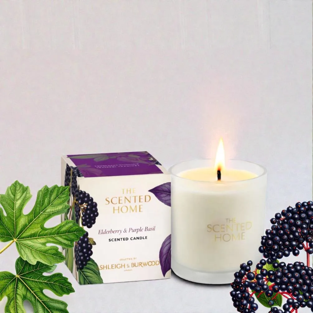 Ashleigh & Burwood Elderberry & Purple Basil Scented Candle Extra Image 1