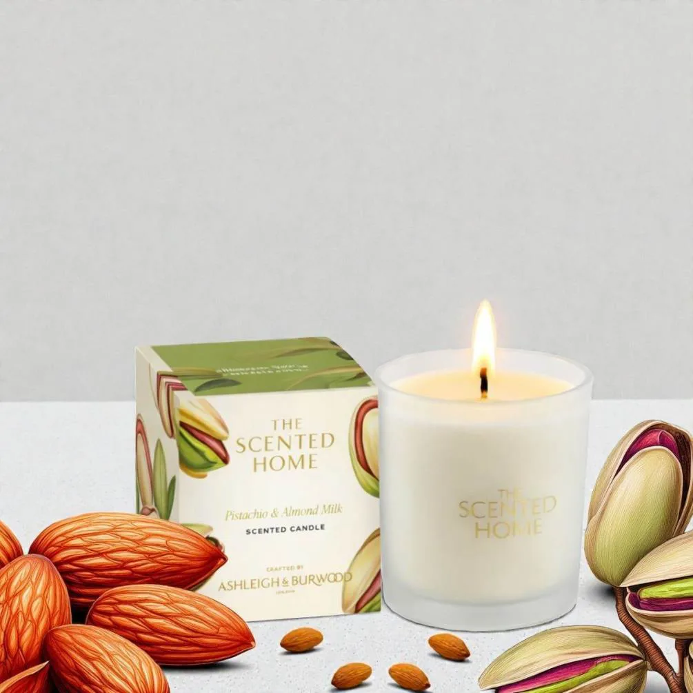 Ashleigh & Burwood Pistachio & Almond Milk Scented Candle Extra Image 1
