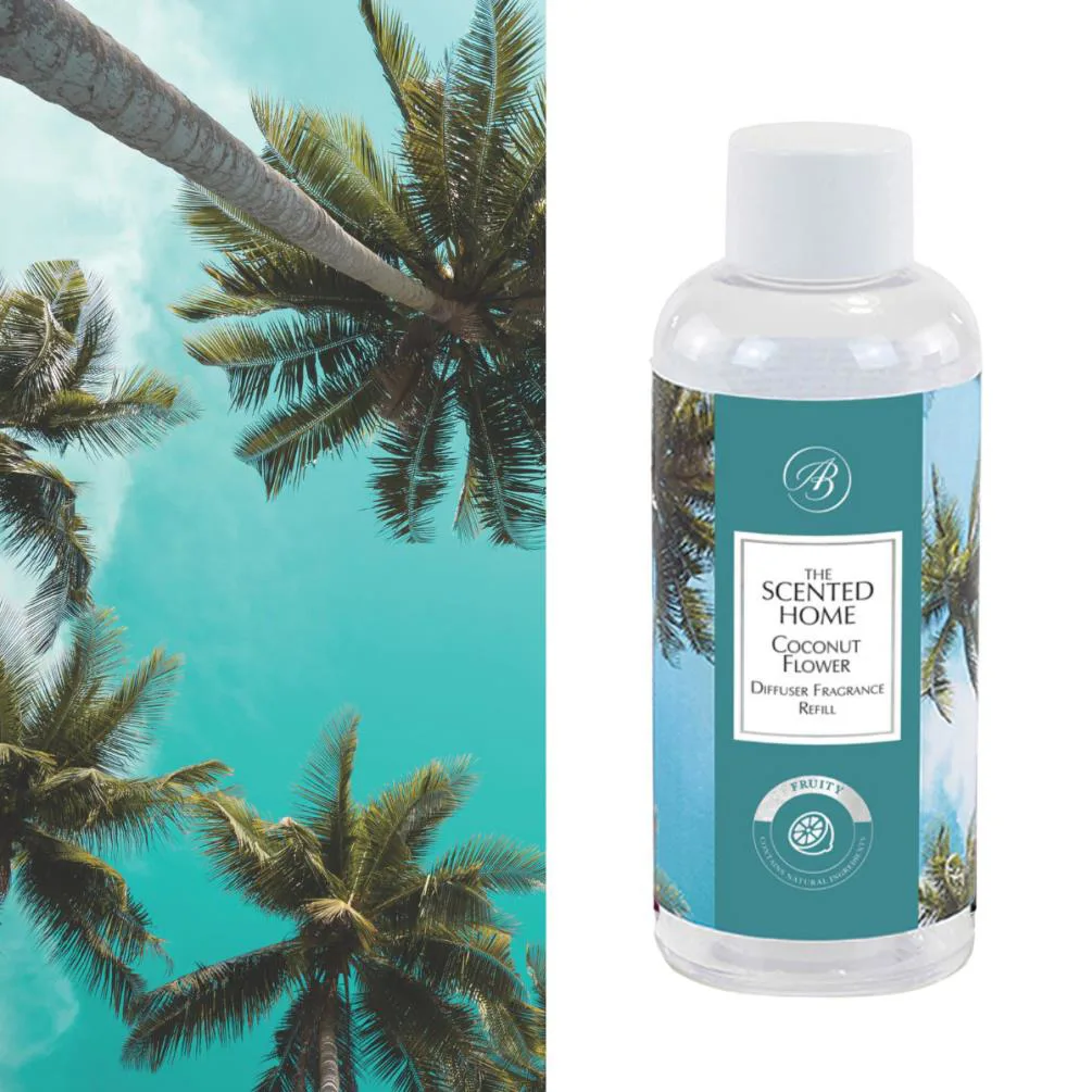 Ashleigh & Burwood Coconut Flower Scented Home Reed Diffuser Refill 150ml Extra Image 1