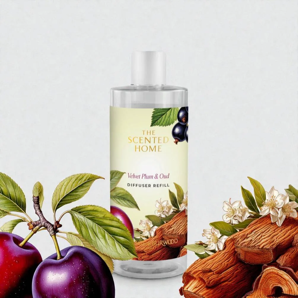 Ashleigh & Burwood Velvet Plum & Oud Reed Diffuser Refill 300ml Extra Image 1