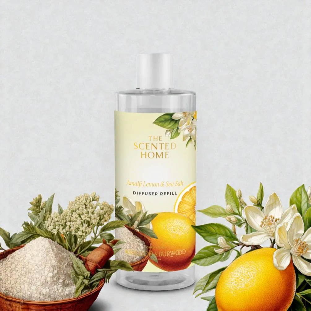 Ashleigh & Burwood Amalfi Lemon & Sea Salt Reed Diffuser Refill 300ml Extra Image 1