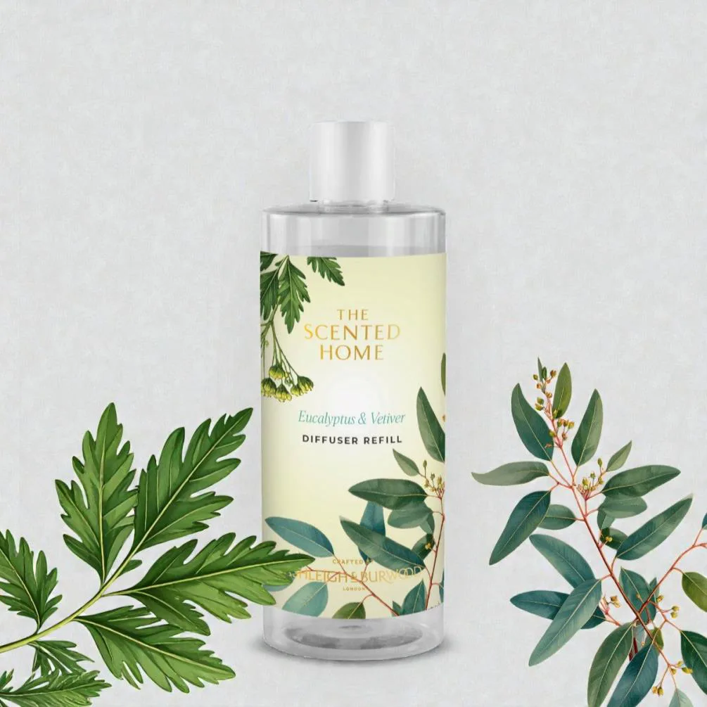Ashleigh & Burwood Eucalyptus & Vetiver Reed Diffuser Refill 300ml Extra Image 1