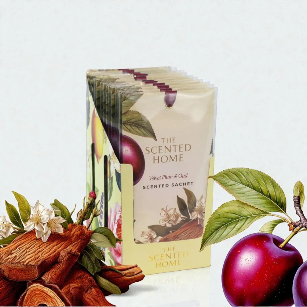 Ashleigh & Burwood Velvet Plum & Oud Slim Scent Sachet Extra Image 1