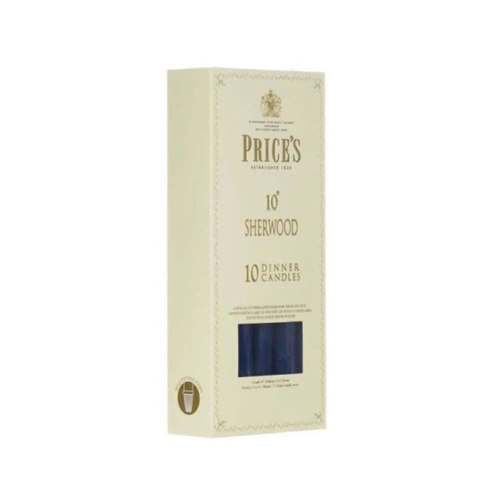 Price's Sherwood Midnight Blue Dinner Candles 25cm (Box of 10) Extra Image 1