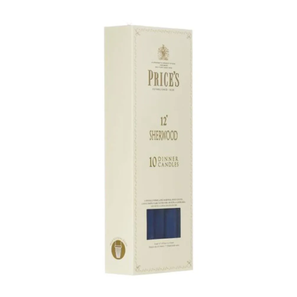 Price's Sherwood Midnight Blue Dinner Candles 30cm (Box of 10) Extra Image 1