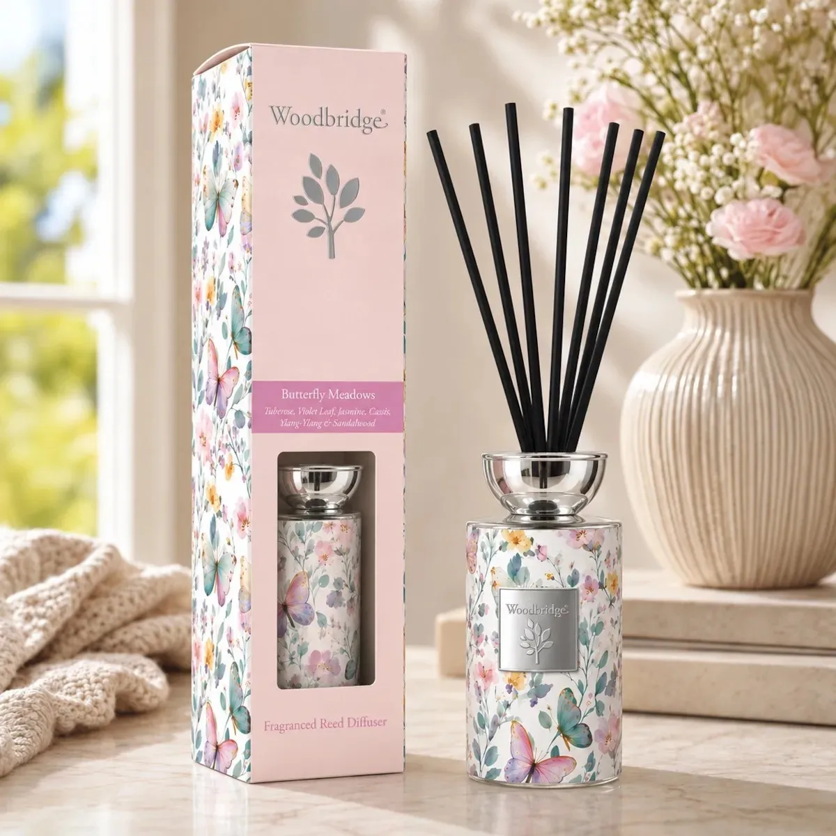 Woodbridge Butterfly Meadows Reed Diffuser - 1000ml Extra Image 1