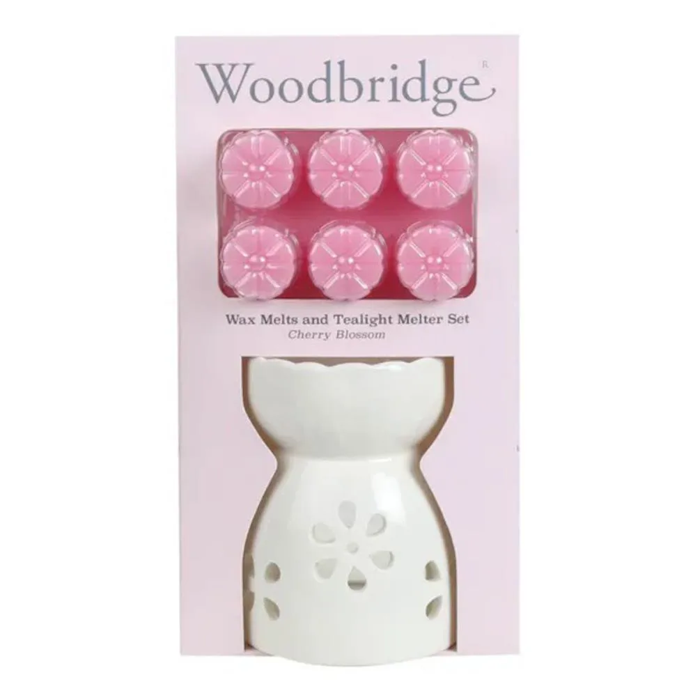 Woodbridge Cherry Blossom Wax Melt Warmer Gift Set Extra Image 1