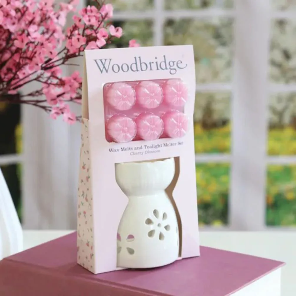 Woodbridge Cherry Blossom Wax Melt Warmer Gift Set Extra Image 2