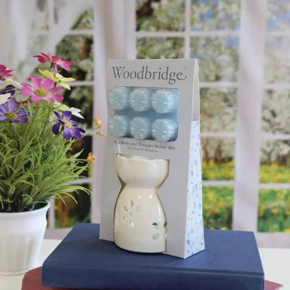 Woodbridge Wildflower Meadow Wax Melt Warmer Gift Set Extra Image 2