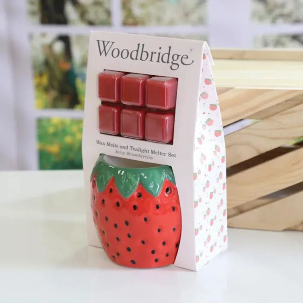 Woodbridge Juicy Strawberry Wax Melt Warmer Gift Set Extra Image 2