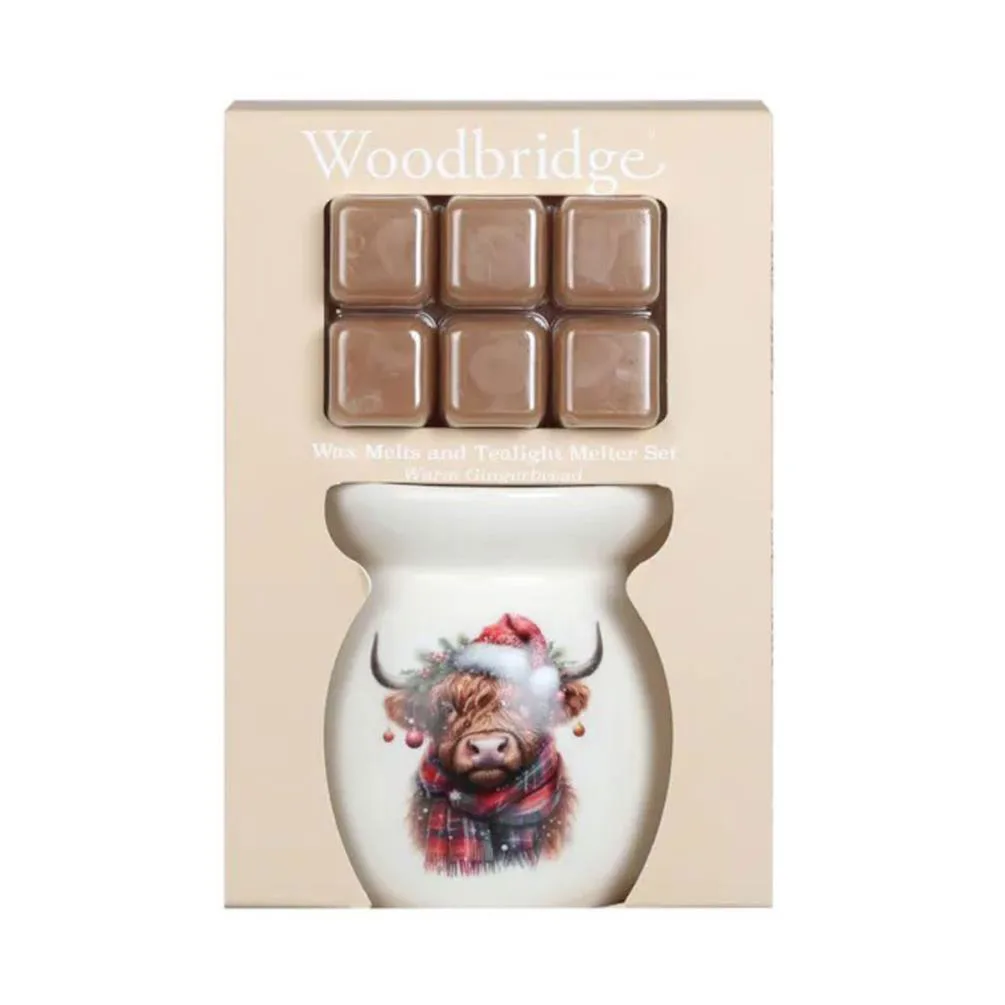 Woodbridge Highland Cow Wax Melt Warmer Gift Set Extra Image 1