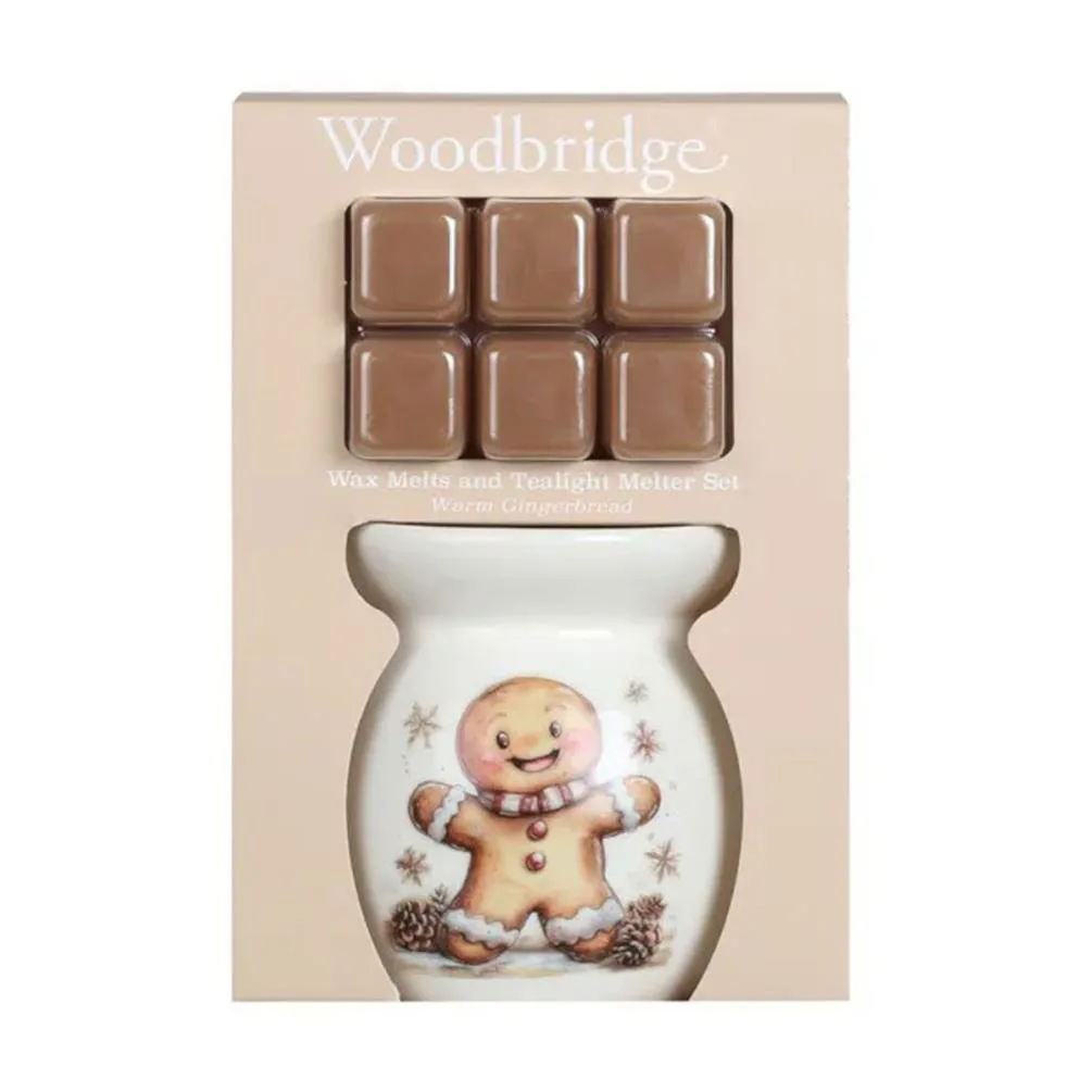Woodbridge Gingerbread Man Wax Melt Warmer Gift Set Extra Image 1