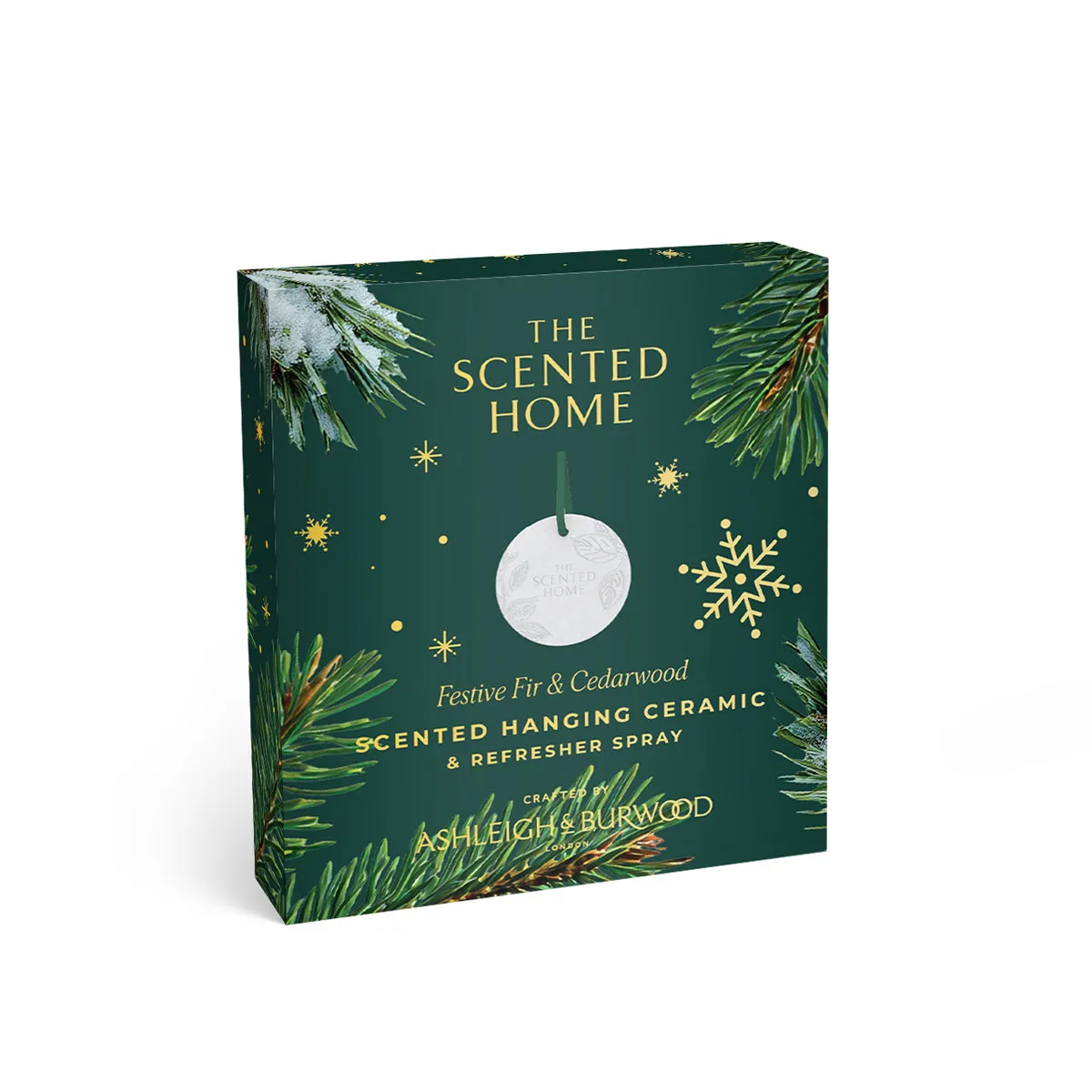 Ashleigh & Burwood Festive Fir & Cedarwood Hanging Ceramic Extra Image 2