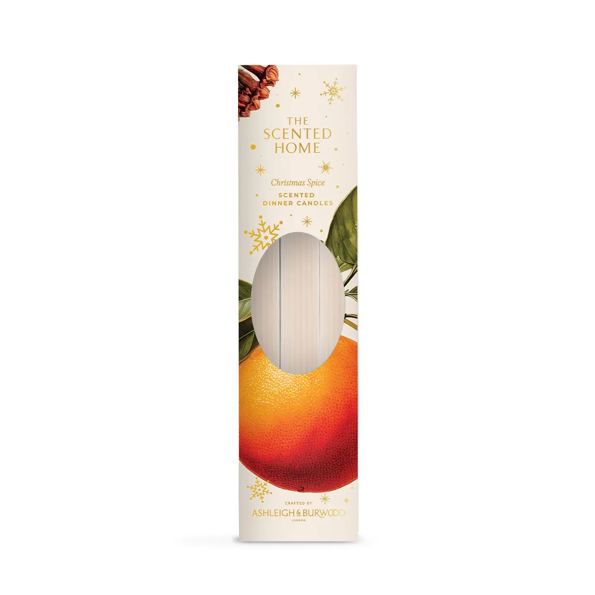 Ashleigh & Burwood Christmas Spice Scented Dinner Candles (Pack of 3) Extra Image 1