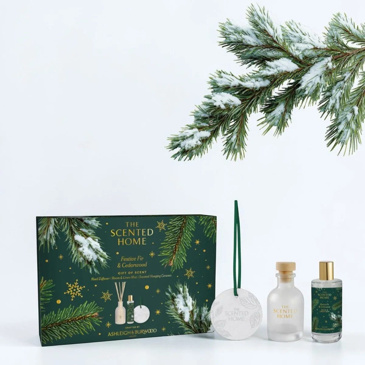 Ashleigh & Burwood Festive Fir & Cedarwood Scented Home Gift Set Extra Image 1