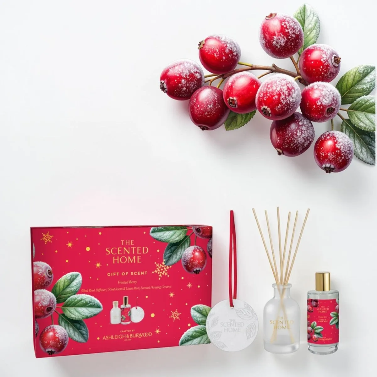 Ashleigh & Burwood Frosted Berry Scented Home Gift Set Extra Image 1
