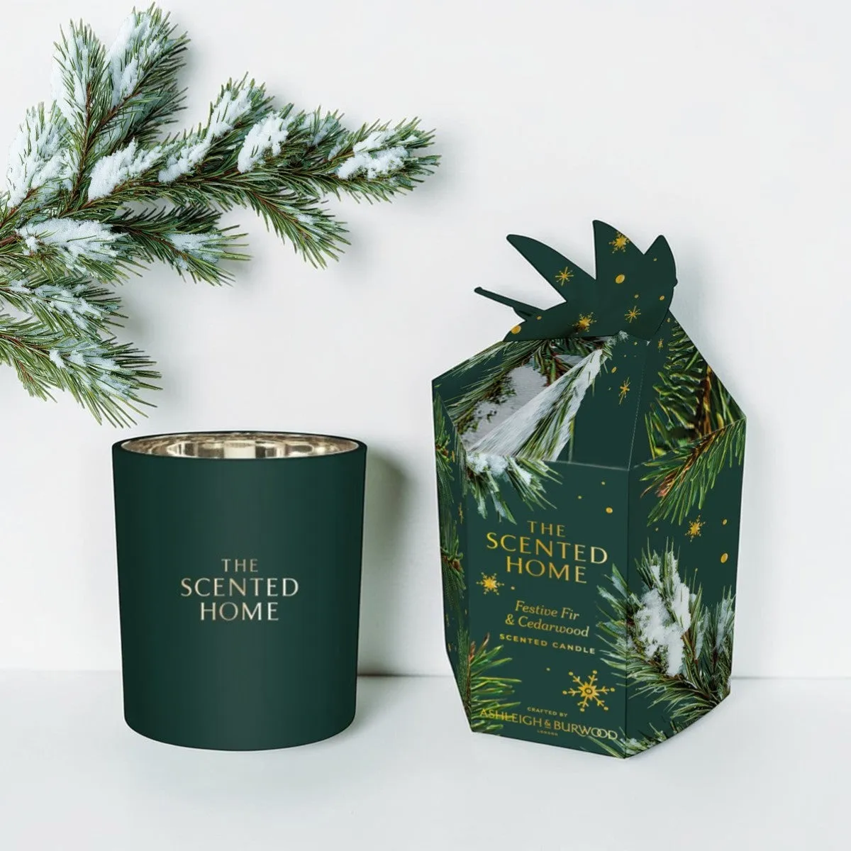 Ashleigh & Burwood Festive Fir & Cedarwood Scented Candle Extra Image 3