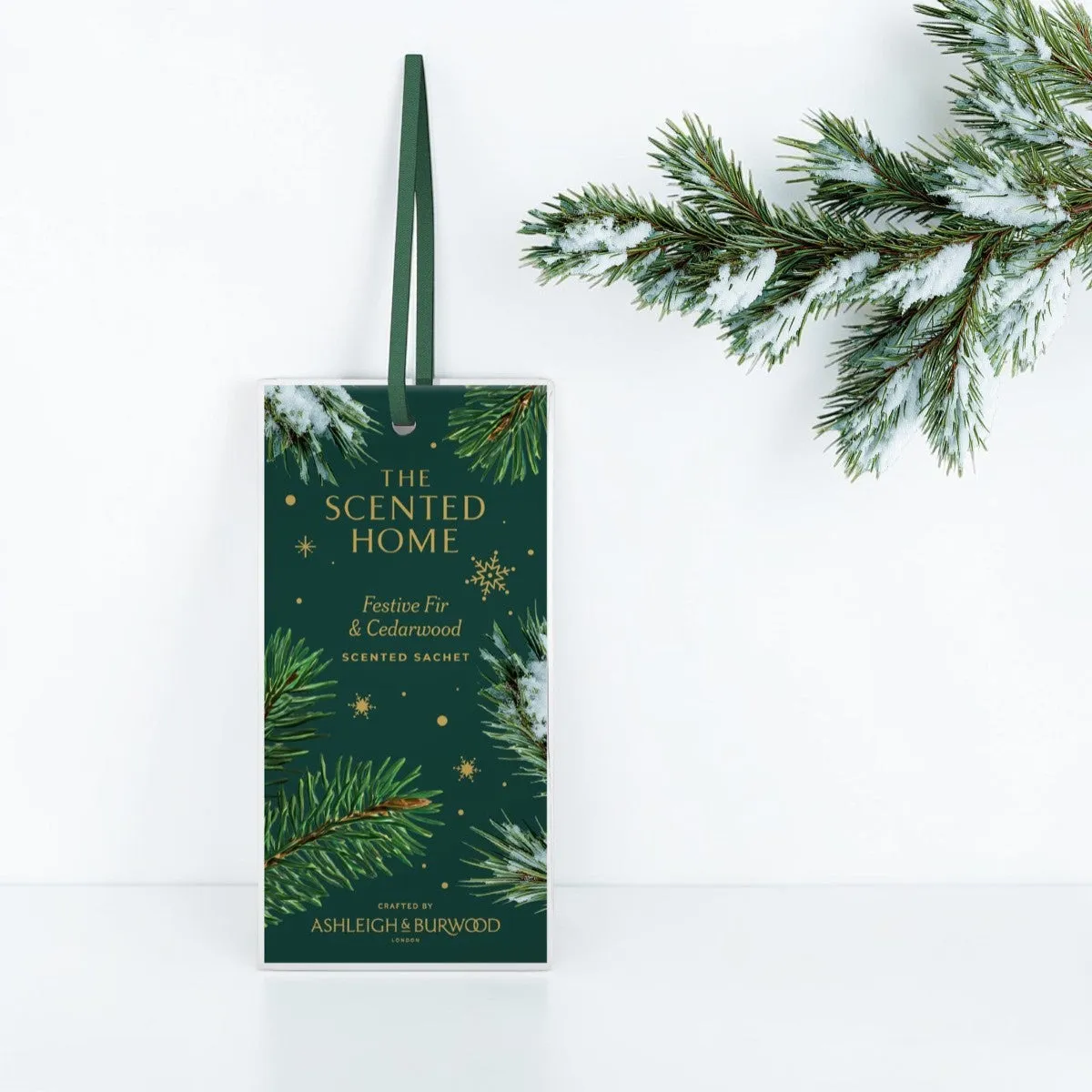 Ashleigh & Burwood Festive Fir & Cedarwood Slim Scent Sachet Extra Image 1
