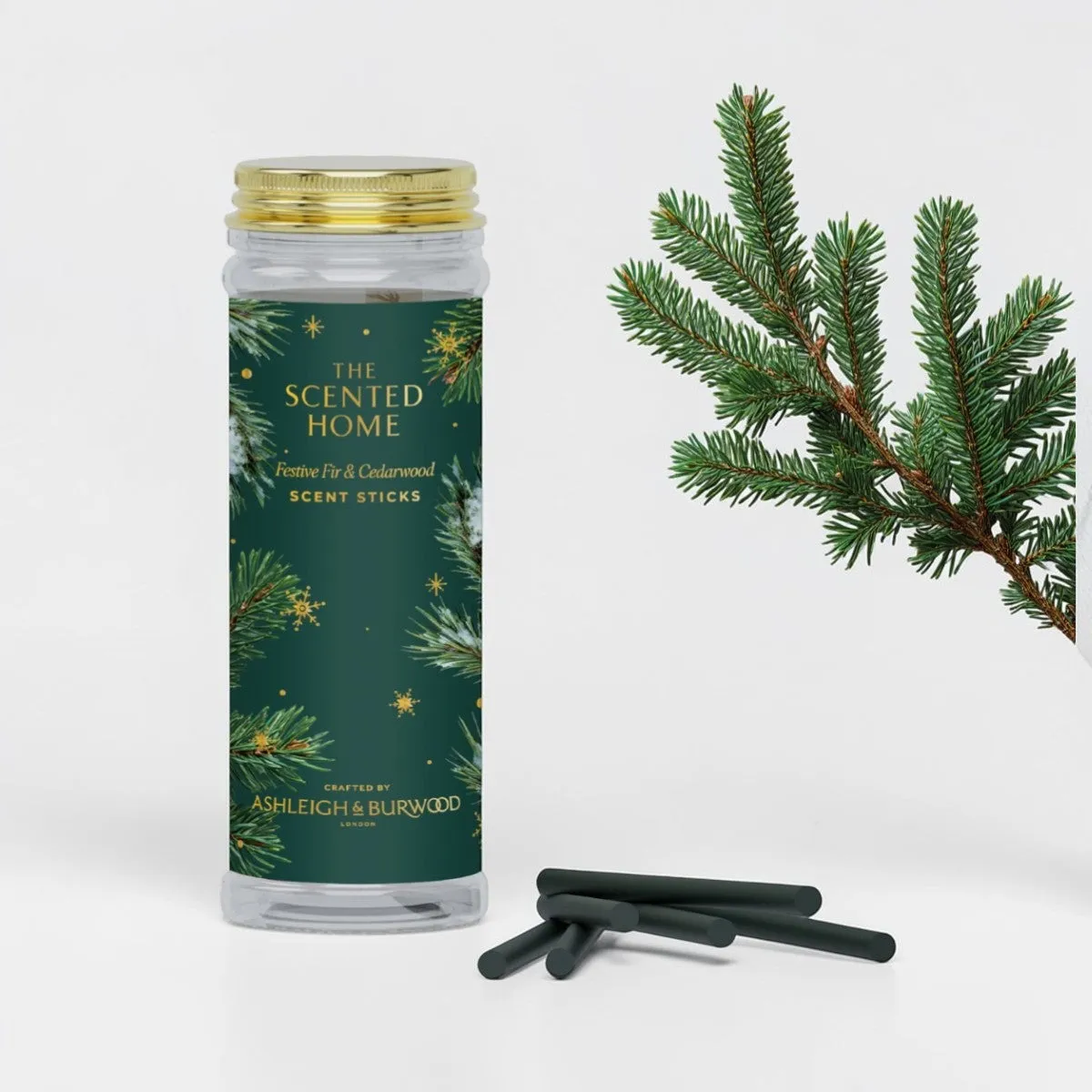 Ashleigh & Burwood Festive Fir & Cedarwood Scent Sticks Extra Image 1