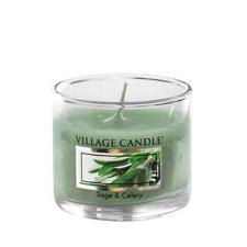 Village Candle Sage &amp; Celery Mini Glass Votive