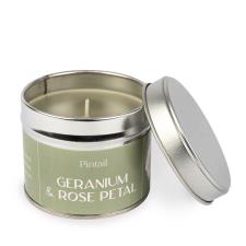 Pintail Candles Geranium & Rose Petal Tin Candle