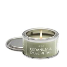 Pintail Candles Geranium & Rose Petal Paint Pot Candle