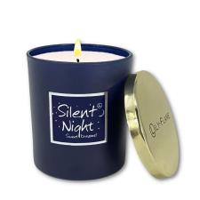 Lily-Flame Silent Night Gold Top Glass Jar Candle