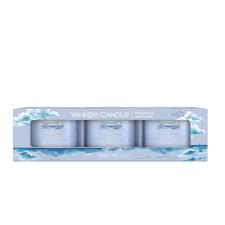 Yankee Candle Ocean Air 3 Filled Votive Candle Gift Set