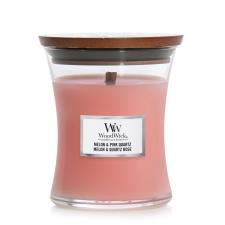 WoodWick Melon &amp; Pink Quartz Medium Hourglass Candle