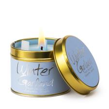 Lily-Flame Winter Garland Tin Candle