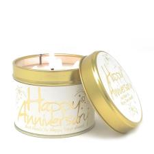 Lily-Flame Happy Anniversary Tin Candle