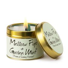Lily-Flame Mellow Figs & Garden Mint Tin Candle