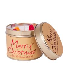 Lily-Flame Merry Christmas Tin Candle