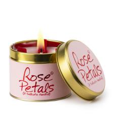 Lily-Flame Rose Petals Tin Candle
