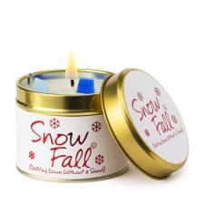 Lily-Flame Snow Fall Tin Candle