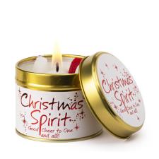 Lily-Flame Christmas Spirit Tin Candle
