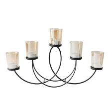 Black Iron 5 Tea Light Holder