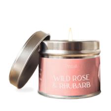 Pintail Candles Wild Rose & Rhubarb Tin Candle