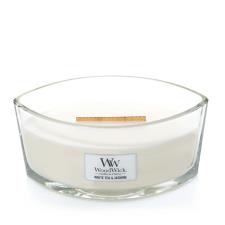 WoodWick White Tea &amp; Jasmine HearthWick Ellipse Jar Candle