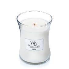 WoodWick Linen Medium Hourglass Candle